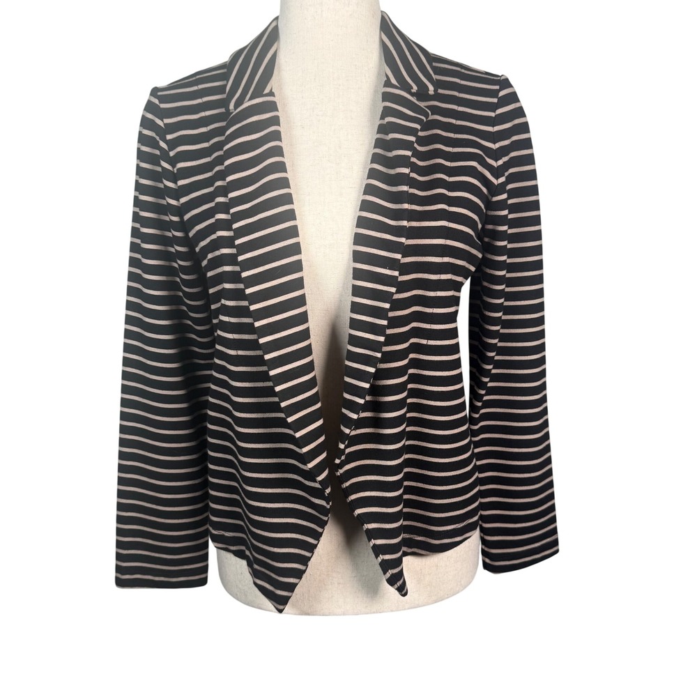 Dolan Left Coast‎ Anthro Collection Striped Open Front Blazer Jacket Womens S